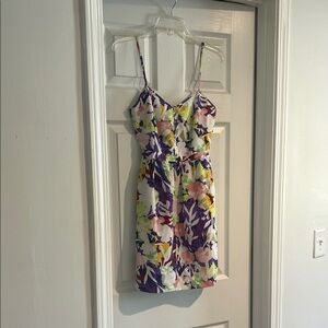 J. Crew, Women’s dress, Size 0. Floral Spaghetti Strap Dress
